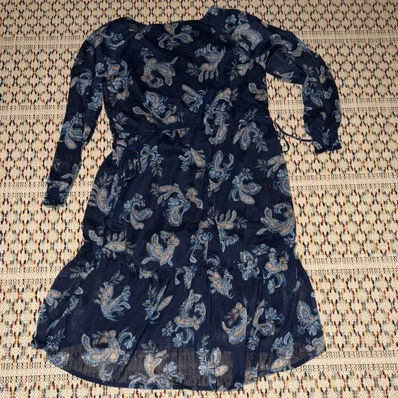 Lucky Brand Navy Paisley Dress - Picture 5 of 5